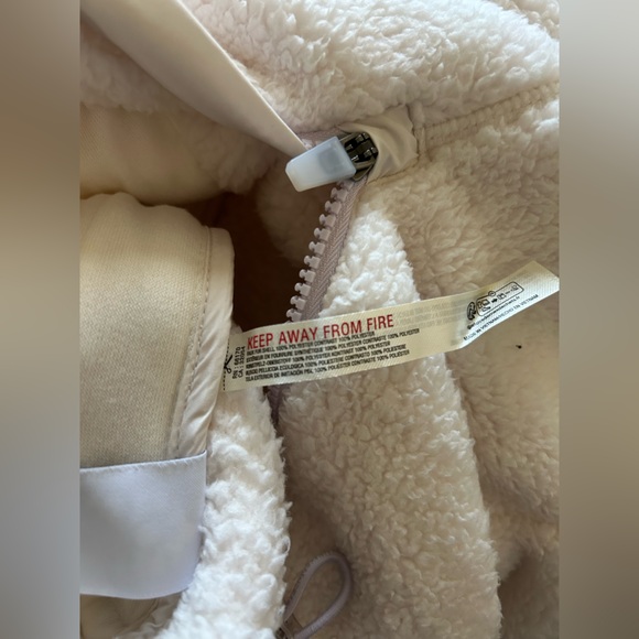 Free People NWT Sundown Fleece Joggers Wide Leg Pants FP Movement Ivory size XL - Picture 12 of 13